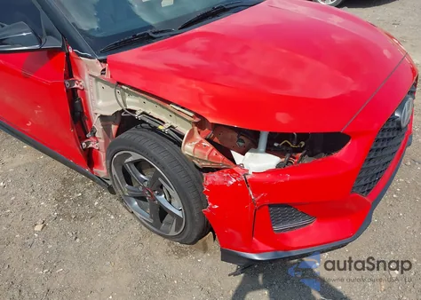 2019 Hyundai Veloster Turbo Ultimate из США, поврежденный, VIN KMHTH6AB3KU009615